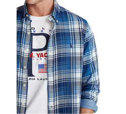 Polo Ralph Lauren Classic-fit Gingham Shirt Navy/White thumbnail 4