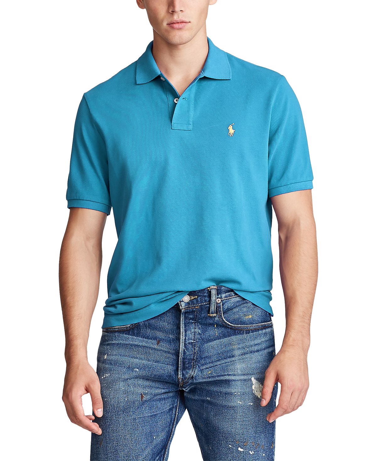 Polo Ralph Lauren Classic-fit Mesh Polo Cove Blue