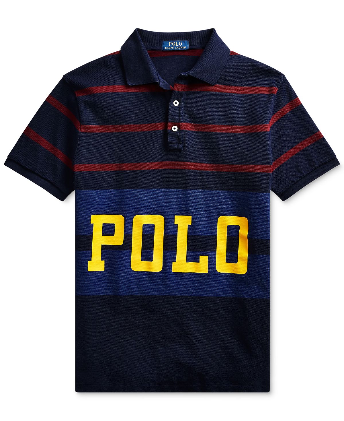 Polo Ralph Lauren Classic-fit Retro Mesh Polo Shirt Cruise Navy Multi