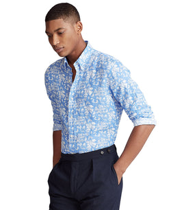 Polo Ralph Lauren Classic-fit Tropical Linen Shirt Caribbean Excursion thumbnail 4