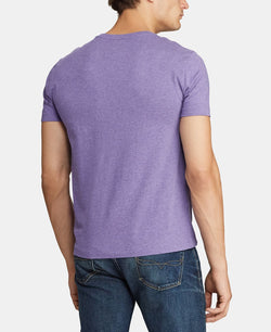 Polo Ralph Lauren Classic-fit V Neck T-shirt Heather Purple thumbnail 3