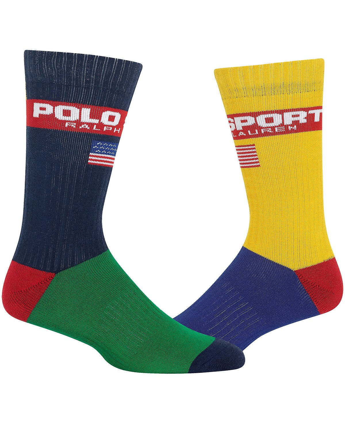 Polo Ralph Lauren Colorblocked Crew Socks Multi