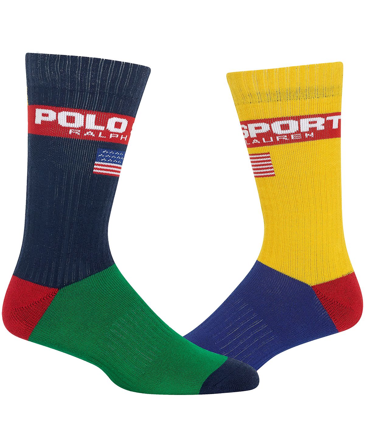 Polo Ralph Lauren Colorblocked Crew Socks Multi