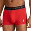 Polo Ralph Lauren Cotton Stretch 4d-flex Lightweight Trunks Pack Of 3 Red/Sand/Black