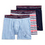 Polo Ralph Lauren Cotton-blend 4-way Stretch Classic-fit Boxer Briefs Pack Of 3 Navy/White/Light Blue