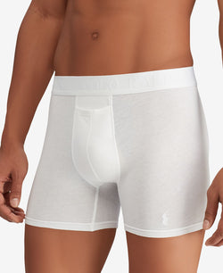 Polo Ralph Lauren Cotton/modal Blend Boxer Briefs 2-pk. White/Rugby Royal thumbnail 2