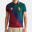 Polo Ralph Lauren Custom Slim Fit Big Pony Mesh Polo Shirt College Green Multi