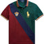Polo Ralph Lauren Custom Slim Fit Big Pony Mesh Polo Shirt College Green Multi