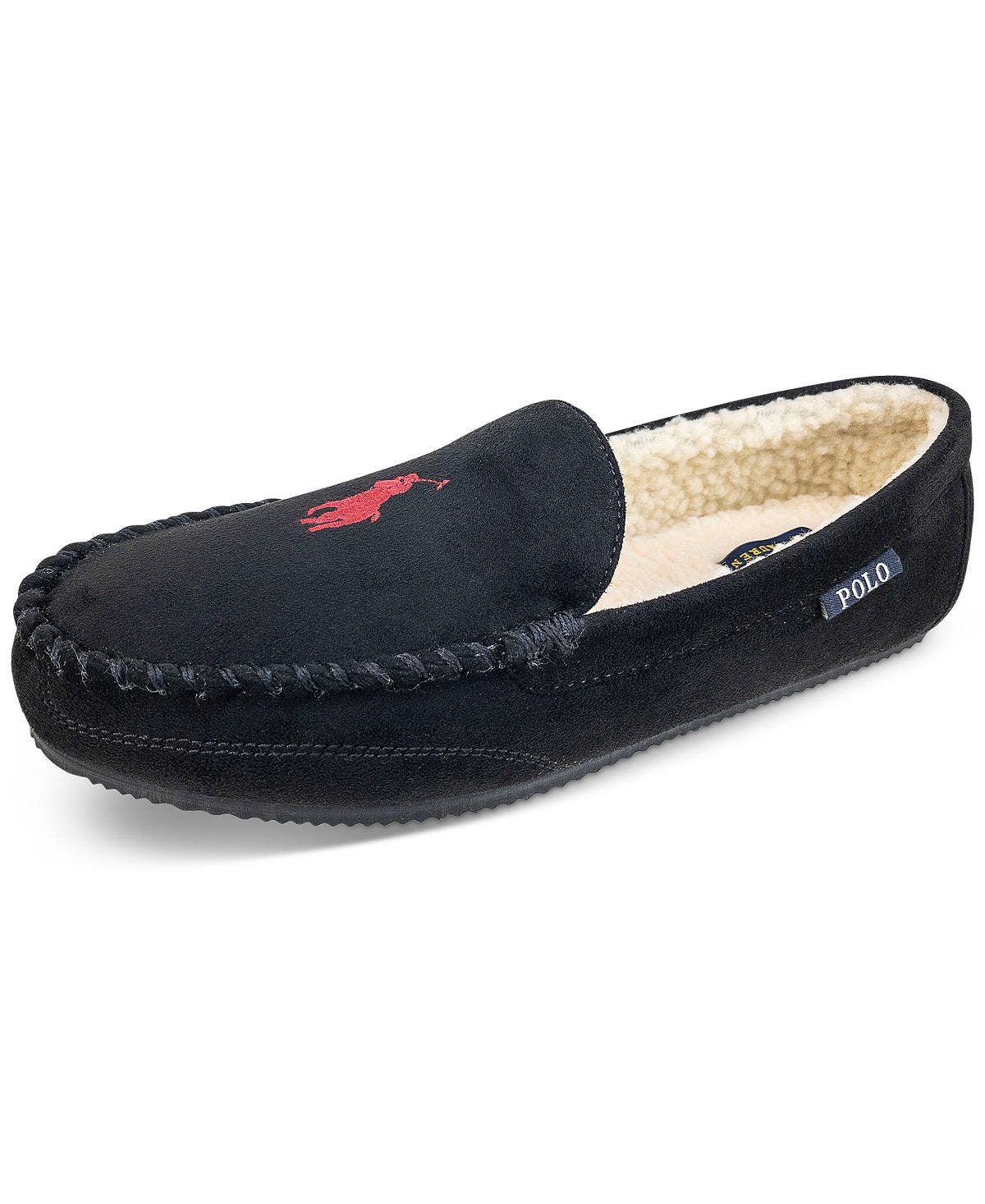 Polo Ralph Lauren Dezi Polo Pony Slippers Black