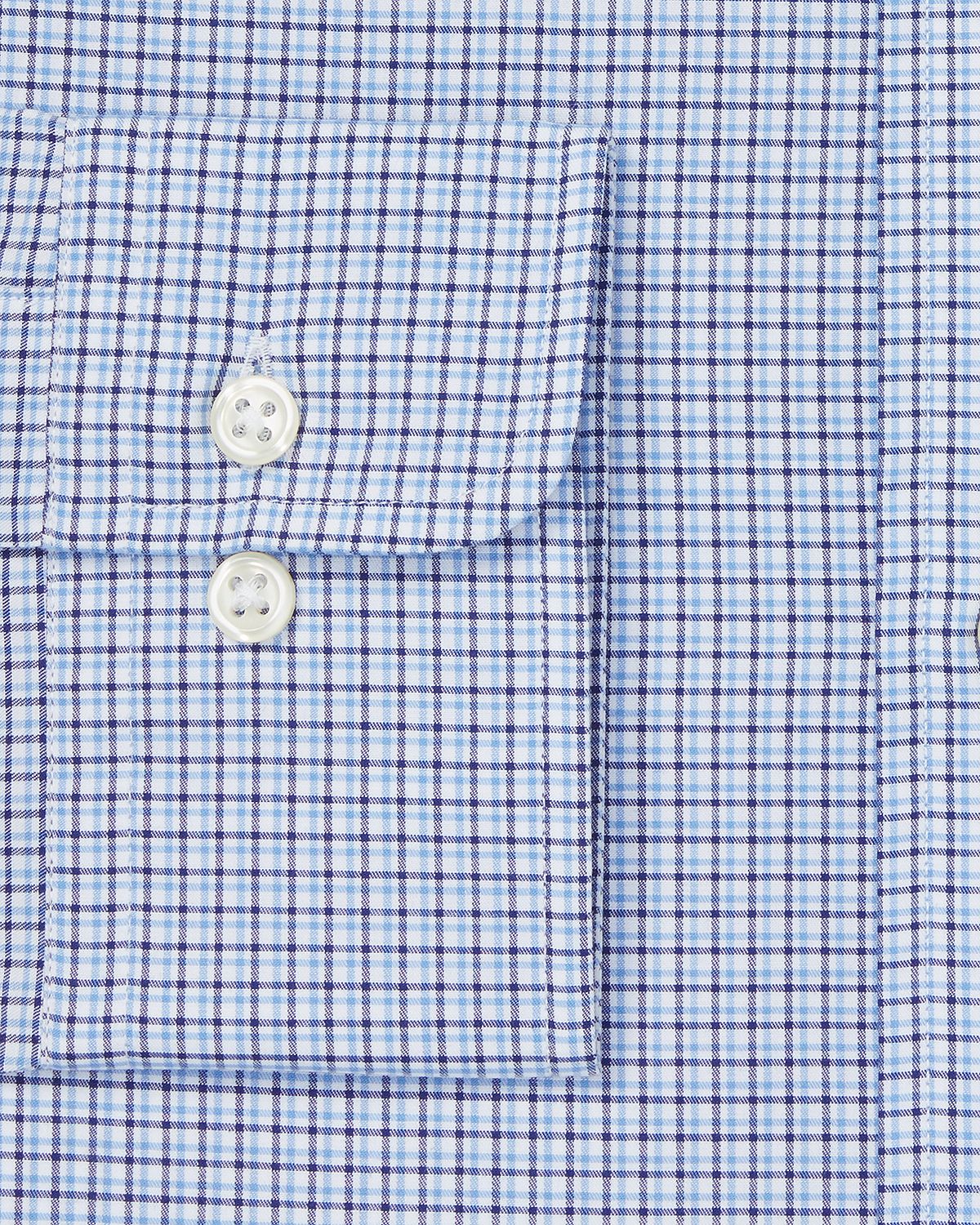 Polo Ralph Lauren Estate Plaid Slim Fit Dress Shirt Blue/White