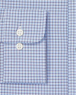 Polo Ralph Lauren Estate Plaid Slim Fit Dress Shirt Blue/White thumbnail 3