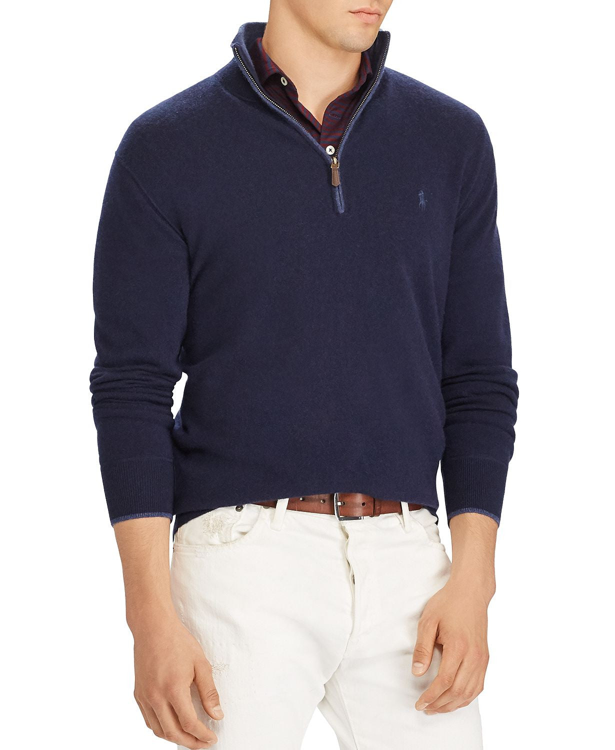 Polo Ralph Lauren Half-zip Cashmere Sweater Blue