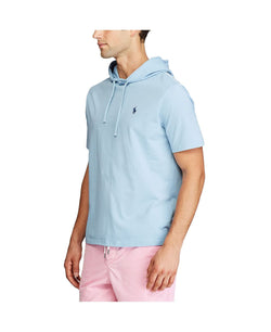 Polo Ralph Lauren Jersey Hooded T-shirt Powder Blue thumbnail 3