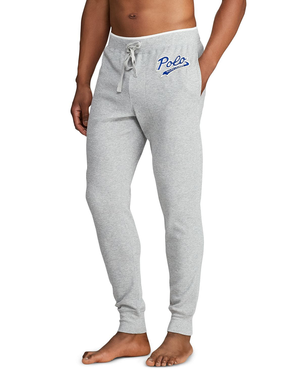 Polo Ralph Lauren Logo Script Pajama Joggers Andover Heather