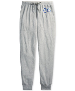 Polo Ralph Lauren Logo Script Pajama Joggers Andover Heather thumbnail 4