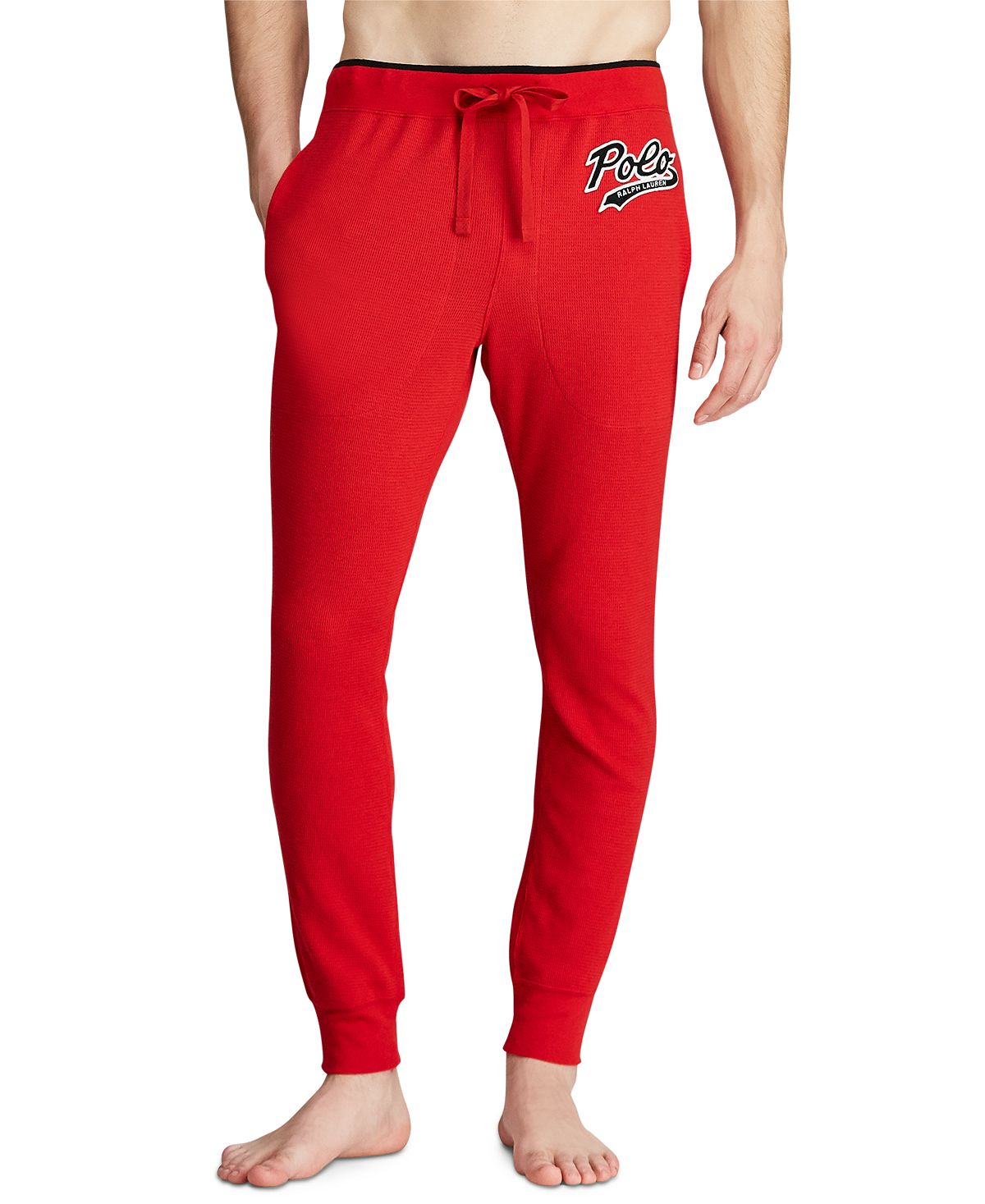 Polo Ralph Lauren Logo Script Pajama Joggers Rl2000 Red