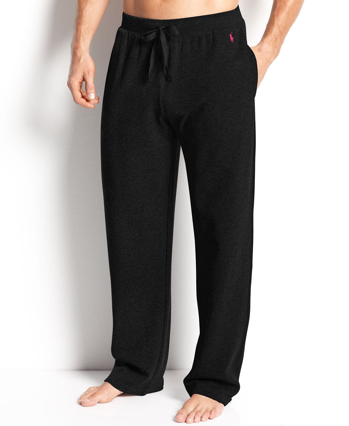 Polo Ralph Lauren Loungewear Solid Thermal Pants Polo Black