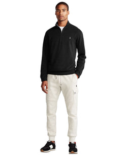 Polo Ralph Lauren Luxury Jersey Quarter-zip Pullover Polo Black thumbnail 2