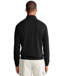 Polo Ralph Lauren Luxury Jersey Quarter-zip Pullover Polo Black thumbnail 3