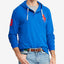 Polo Ralph Lauren Mesh Hoodie Blue Saturn