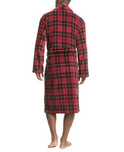 Polo Ralph Lauren Microfiber Plush Shawl Collar Robe Wallace Plaid thumbnail 3