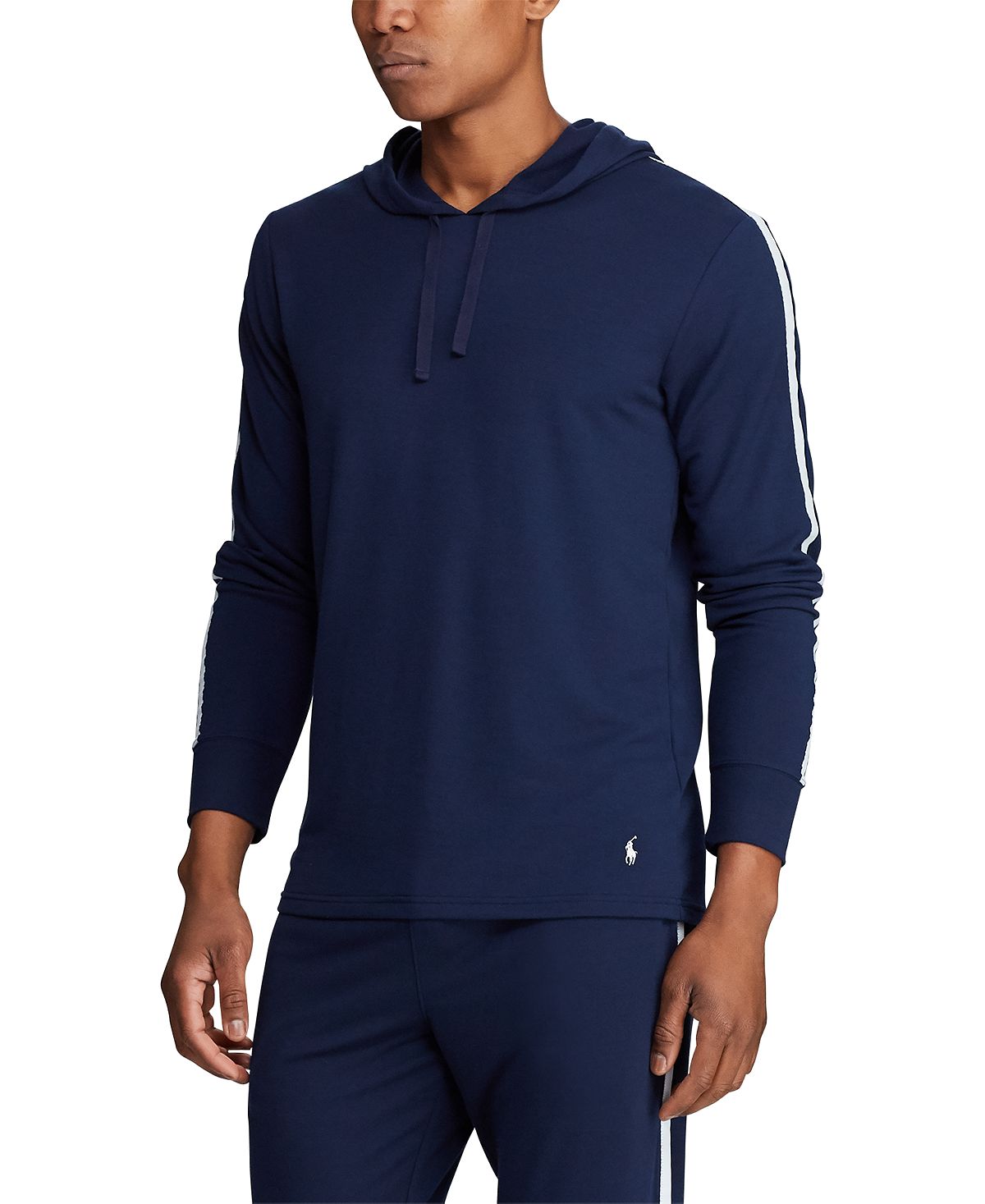 Polo Ralph Lauren Mini-terry Pajama Hoodie Cruise Navy