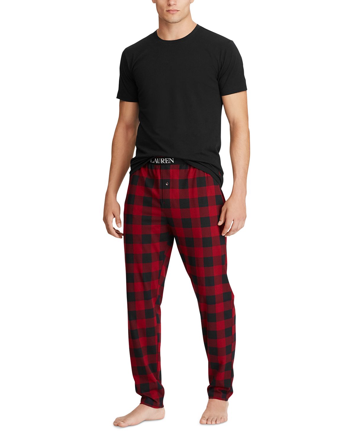 Polo Ralph Lauren Pajama Set Red Buffalo Plaid