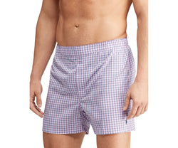 Polo Ralph Lauren Patterned Classic Fit Boxers Pack Of 3 Pink/Blue thumbnail 3