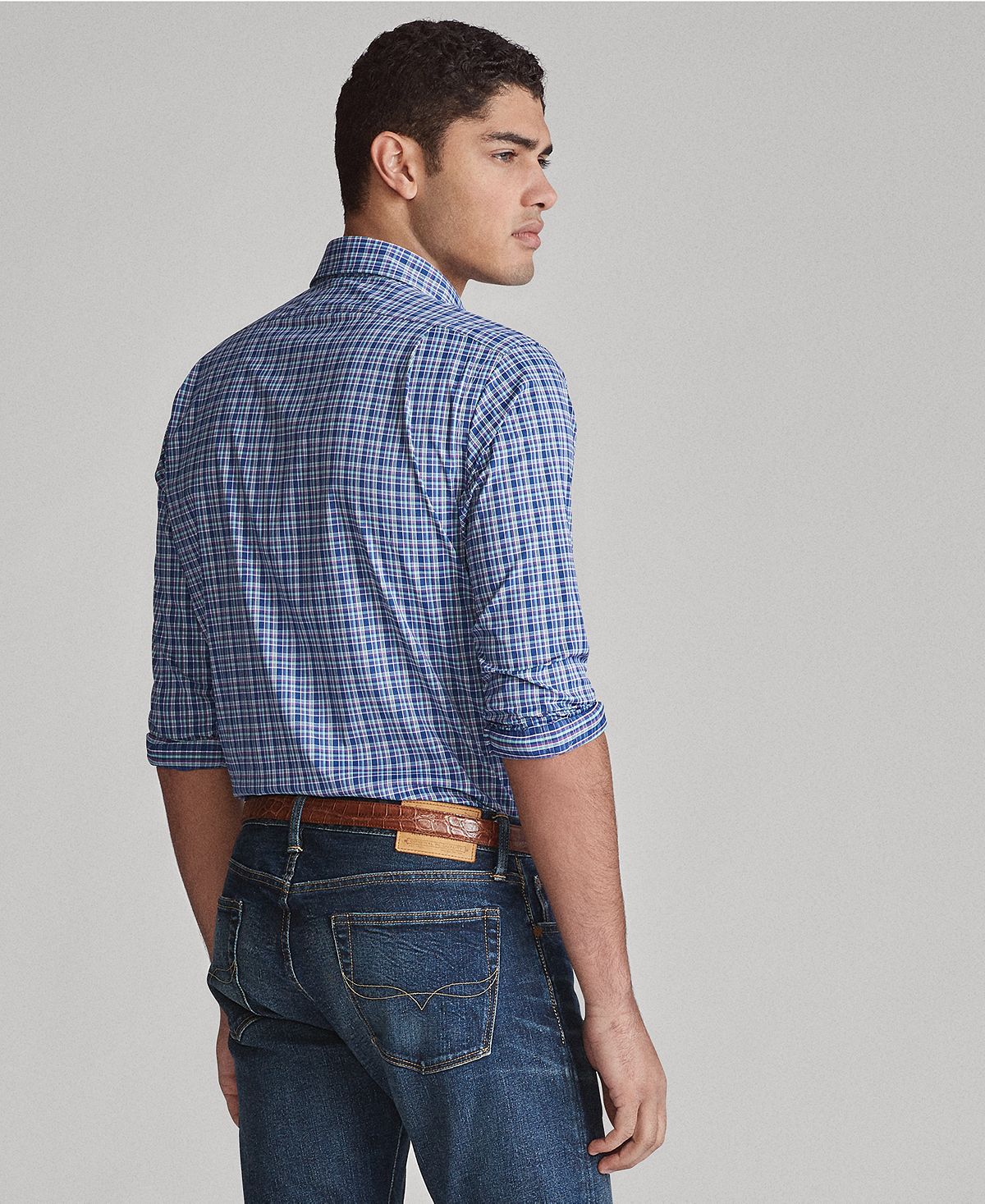 Polo Ralph Lauren Performance Twill Sport Shirt Purple/Iris Multi