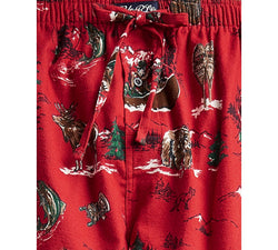 Polo Ralph Lauren Plaid Flannel Pajama Pants Red Adirondack Print thumbnail 2