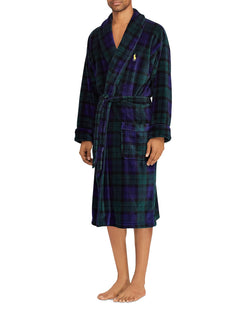 Polo Ralph Lauren Plush Plaid Robe Blackwatch Plaid thumbnail 1