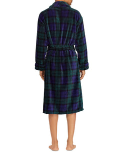 Polo Ralph Lauren Plush Plaid Robe Blackwatch Plaid thumbnail 2