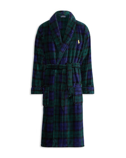 Polo Ralph Lauren Plush Plaid Robe Blackwatch Plaid thumbnail 3