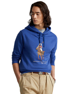 Polo Ralph Lauren Polo Bear Fleece Hoodie Blue Yacht thumbnail 1