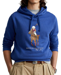 Polo Ralph Lauren Polo Bear Fleece Hoodie Blue Yacht thumbnail 3