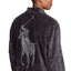 Polo Ralph Lauren Pony Velour Bathrobe Dark Slate