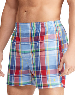 Polo Ralph Lauren Printed Boxers Pack Of 3 Blue/Red thumbnail 4