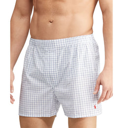 Polo Ralph Lauren Printed Boxers Pack Of 3 White/Blue thumbnail 1