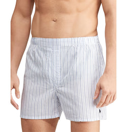 Polo Ralph Lauren Printed Boxers Pack Of 3 White/Blue thumbnail 2