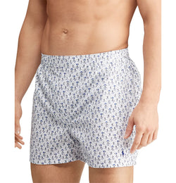 Polo Ralph Lauren Printed Boxers Pack Of 3 White/Blue thumbnail 3