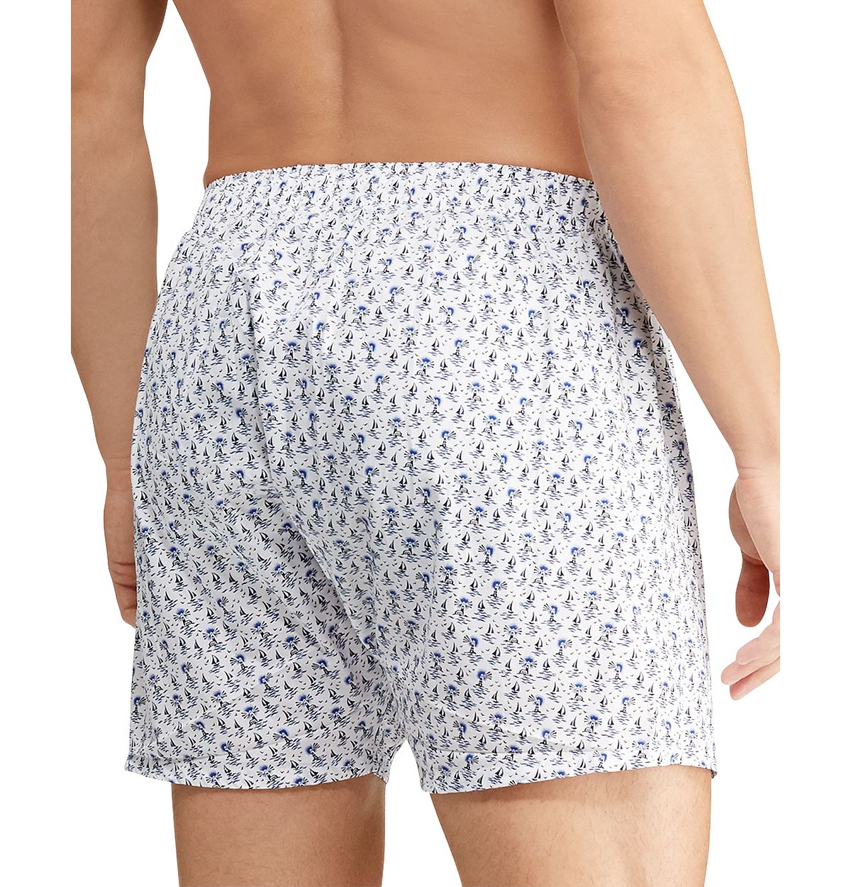 Polo Ralph Lauren Printed Boxers Pack Of 3 White/Blue