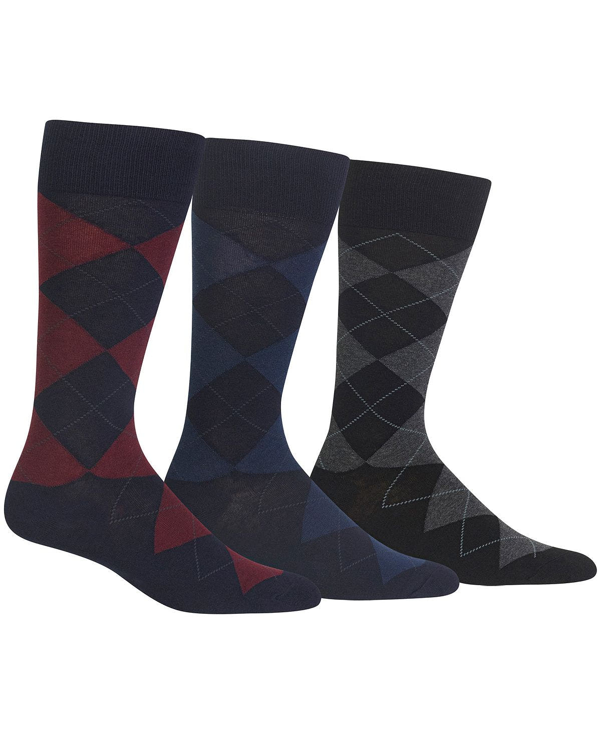 Polo Ralph Lauren Ralph Lauren Socks Dress Argyle Crew 3 Pack Socks Assorted