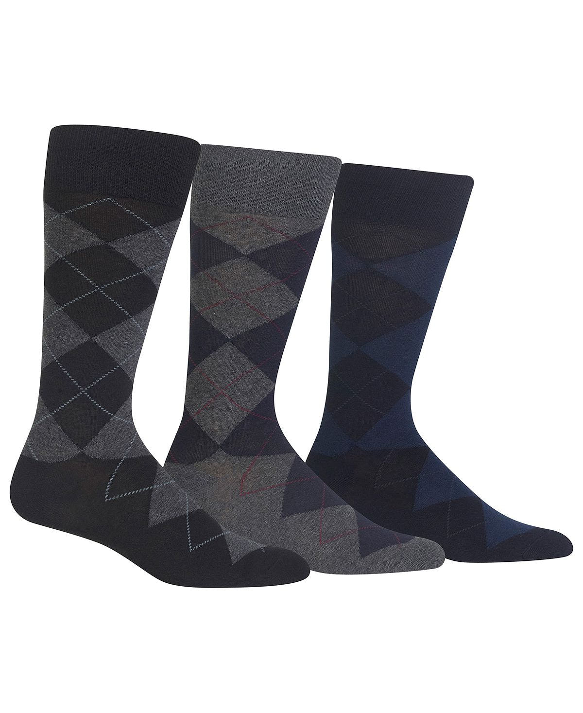 Polo Ralph Lauren Ralph Lauren Socks Dress Argyle Crew 3 Pack Socks Dark Assorted