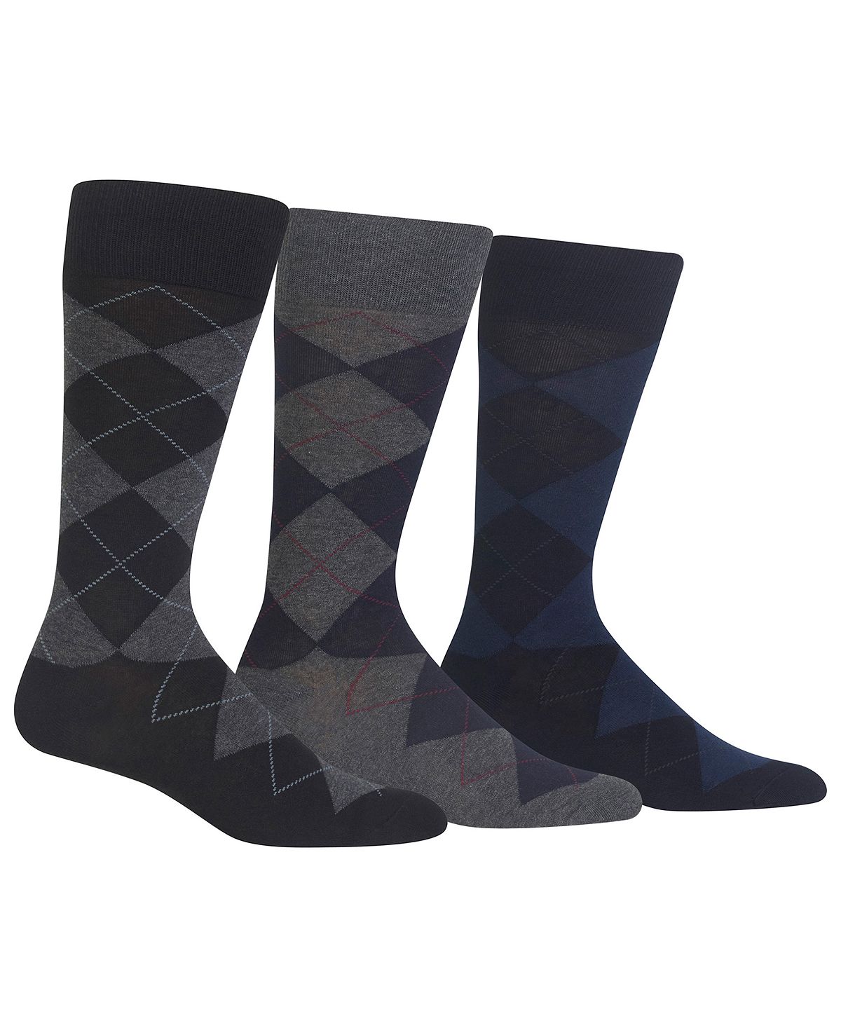 Polo Ralph Lauren Ralph Lauren Socks Dress Argyle Crew 3 Pack Socks Dark Assorted