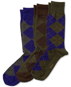 Polo Ralph Lauren Ralph Lauren Socks Dress Argyle Crew 3 Pack Socks Hunter/navy/wine/grey thumbnail 1