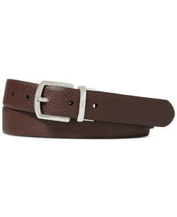 Polo Ralph Lauren Reversible Pebble Leather Belt Dark Brown/black thumbnail 3