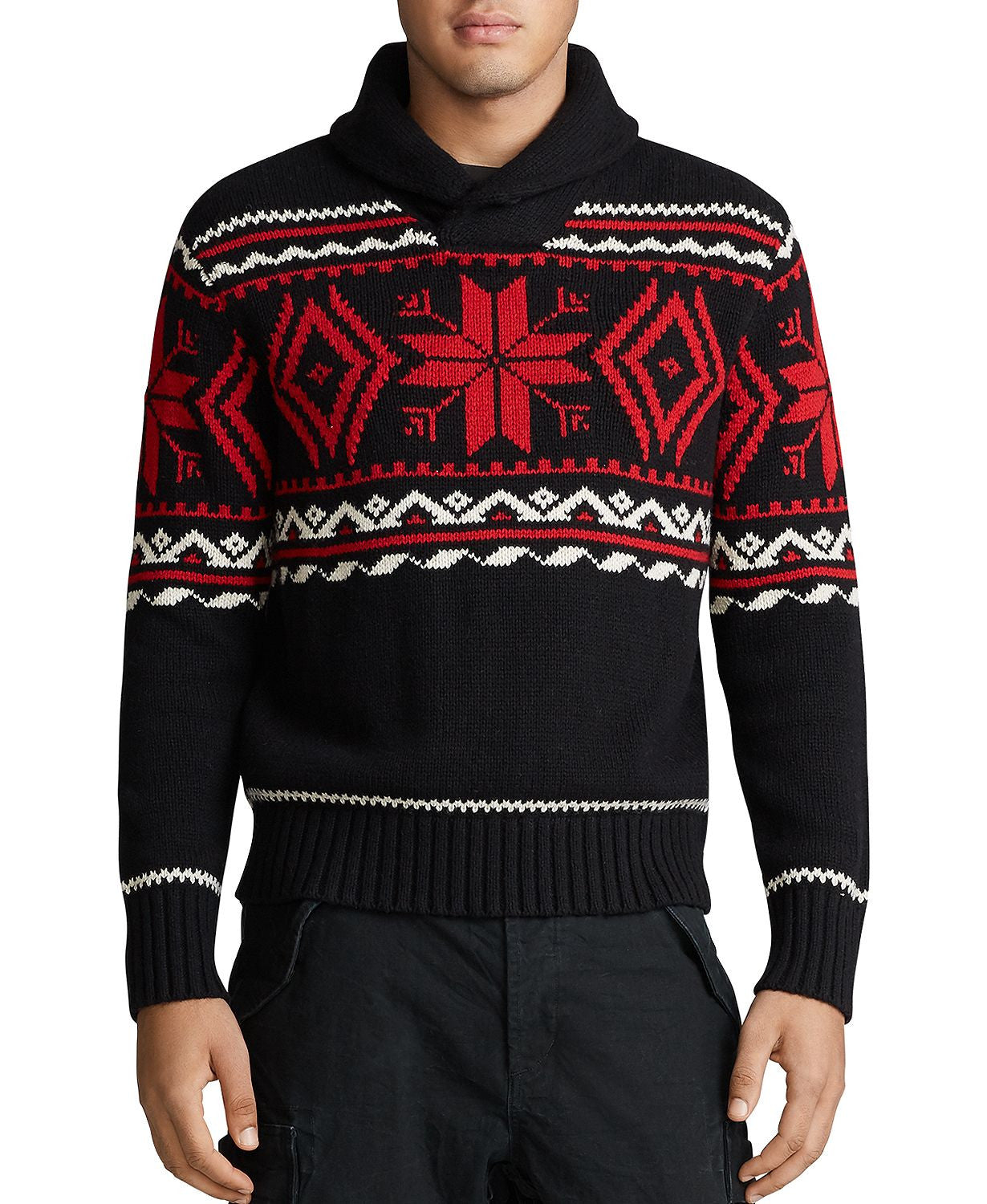 Polo Ralph Lauren Snowflake Cotton-blend Sweater Multi