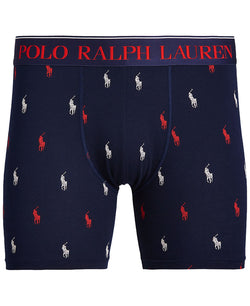 Polo Ralph Lauren Stretch Jersey Boxer Brief Cruise Navy W/red & White Pp thumbnail 4
