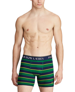 Polo Ralph Lauren Stretch Jersey Boxer Briefs Green Stripe thumbnail 2