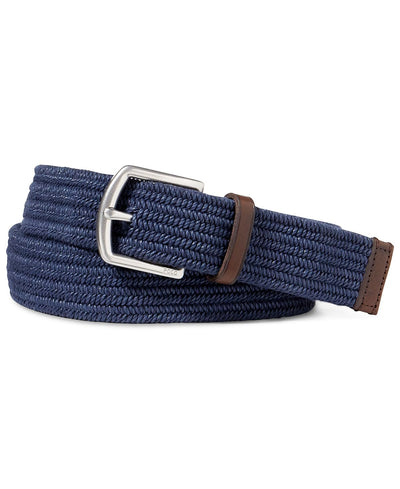 Polo Ralph Lauren Stretch Waxed Belt Medium Navy